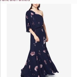 NWT FAME and PARTNERS floral printed one shoulder Dress size 0.